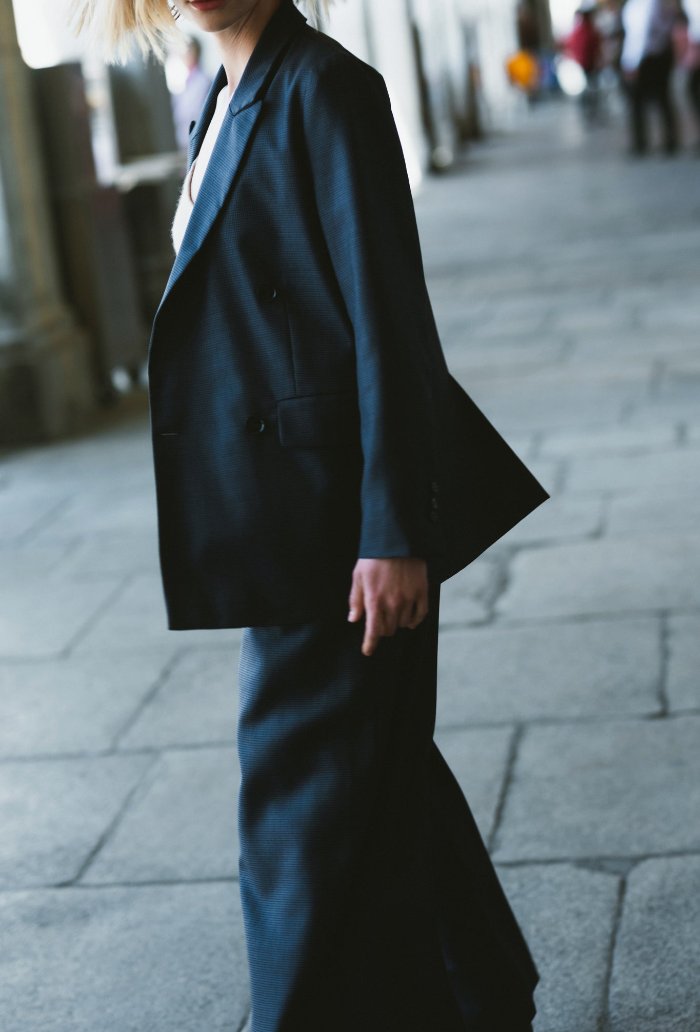 Women's wool blazer - KARTA - MajulaHandmade