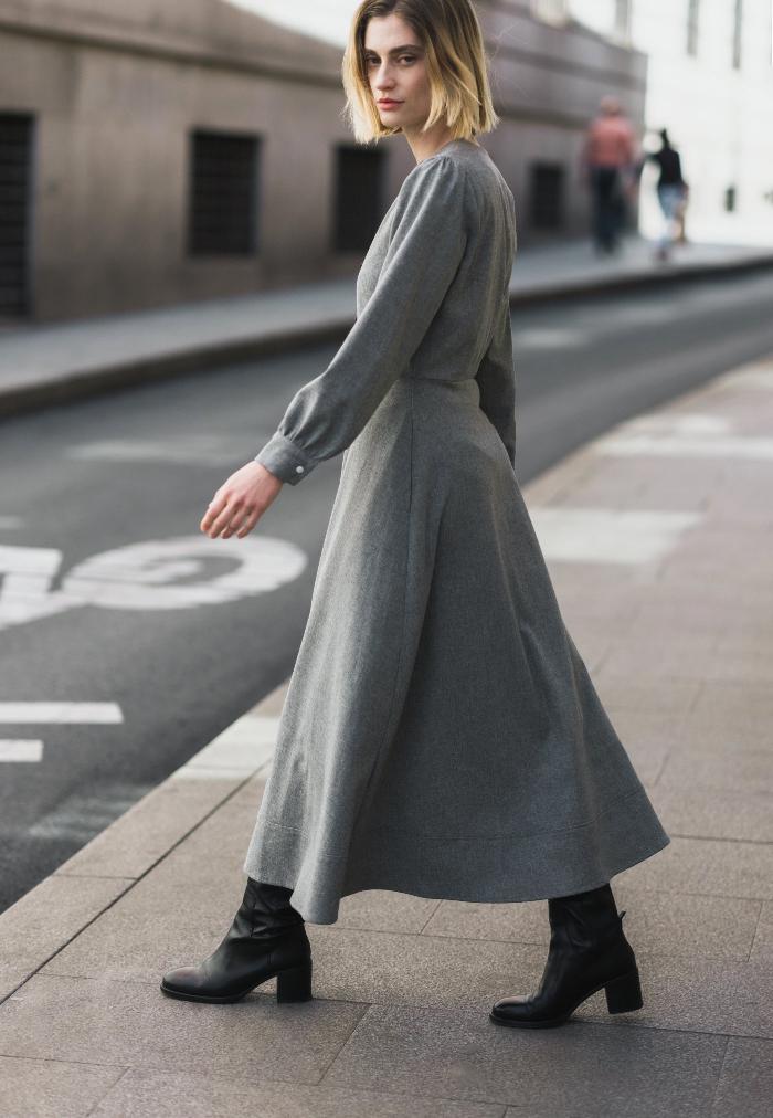Wool dress LELIJA - MajulaHandmade