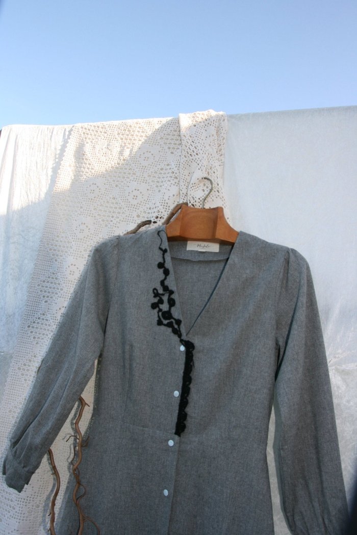 Wool dress LELIJA - MajulaHandmade