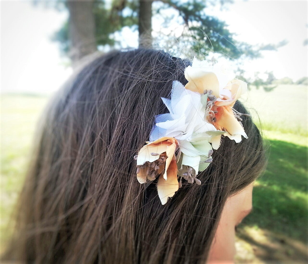 Pastel flowers headpiece