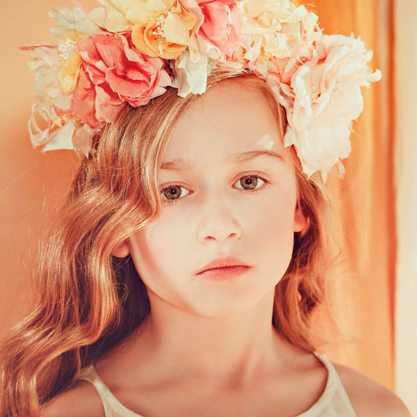 Silk flower crowns and headbands -The Royal Garden