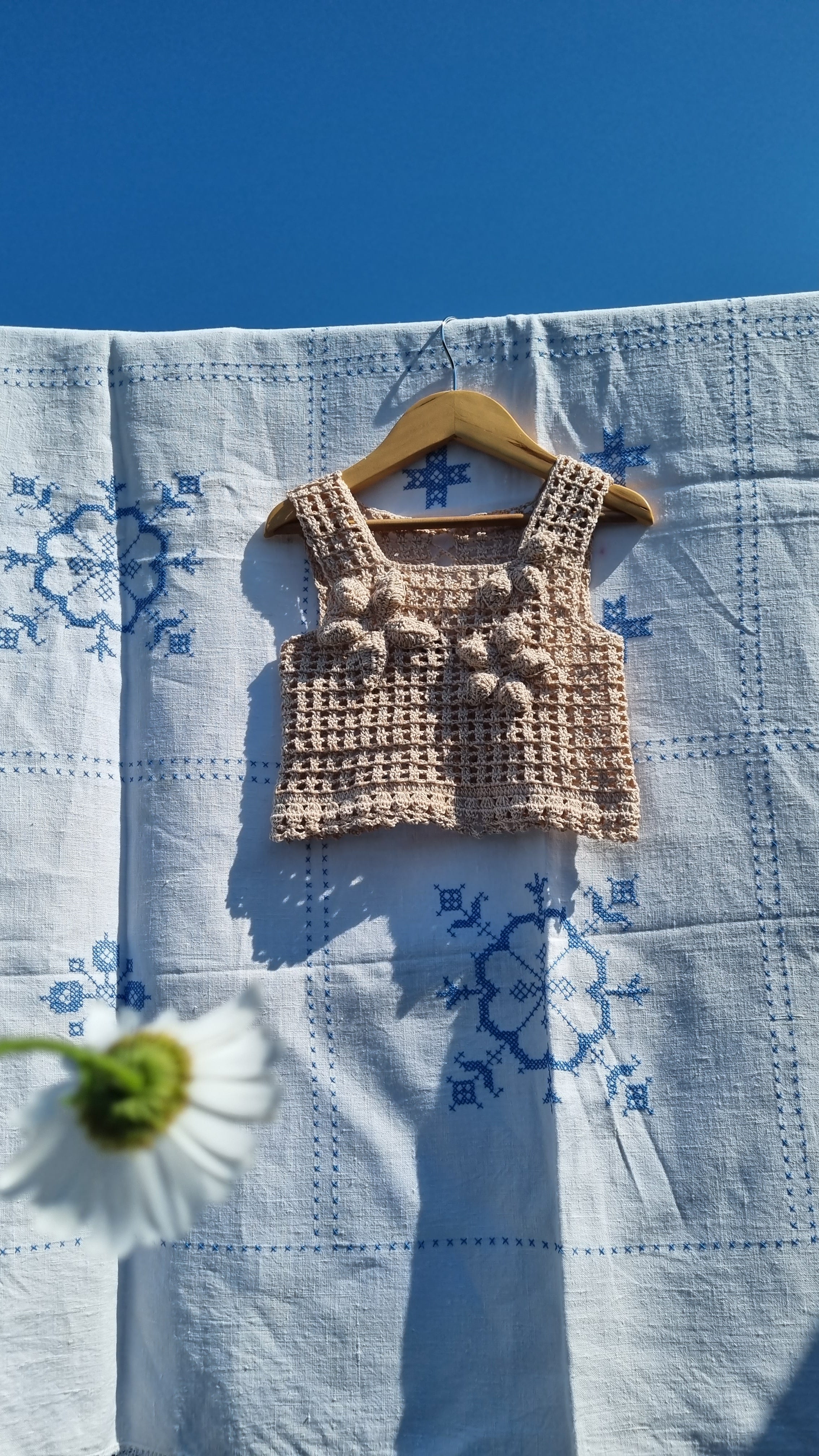 Wildflower crocheted blouse