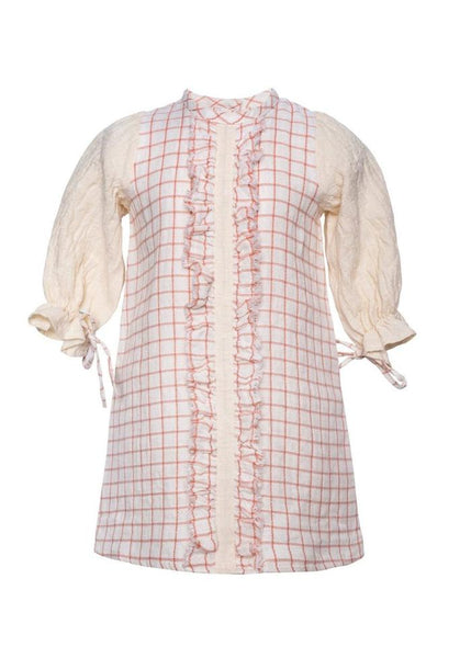 70's style girl's linen dress - ROSY DEISY - MajulaHandmade