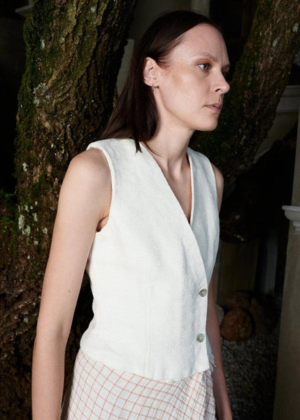 Classic fitted vest - FRANKIE - MajulaHandmade