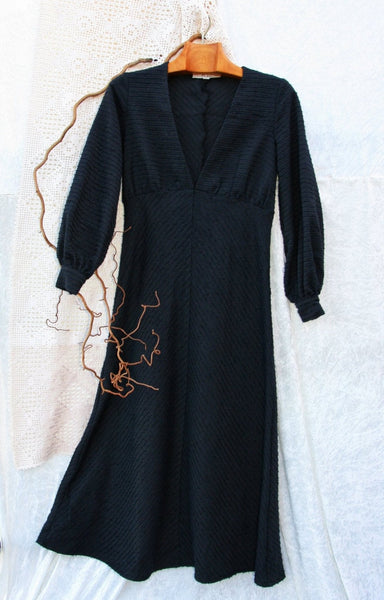 Elegant long wool dress - MEDEJA - MajulaHandmade