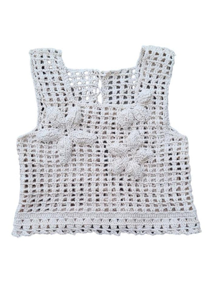 Hand-crocheted blouse - WILDFLOWER 1- MajulaHandmade