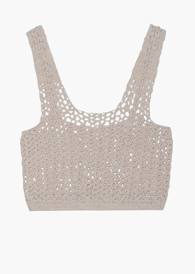 Hand Crocheted Vest/Blouse - AGNETE