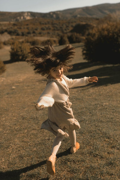 Heavyweight linen pinafore - AGNES - MajulaHandmade