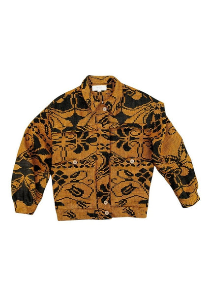 Heritage wool bomber jacket- AGOTA/ FADED FLORALS