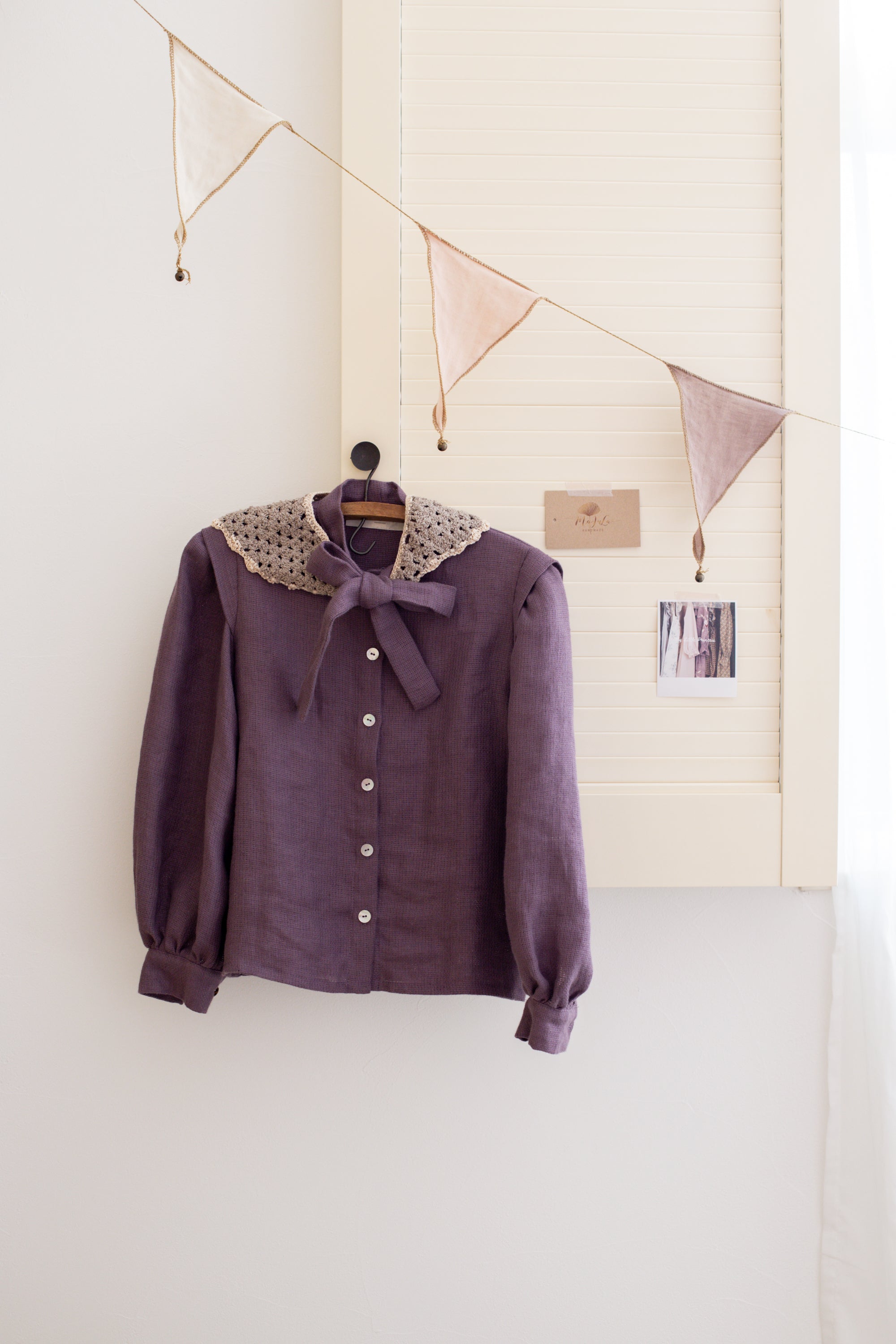 Folk girls blouse/lilac