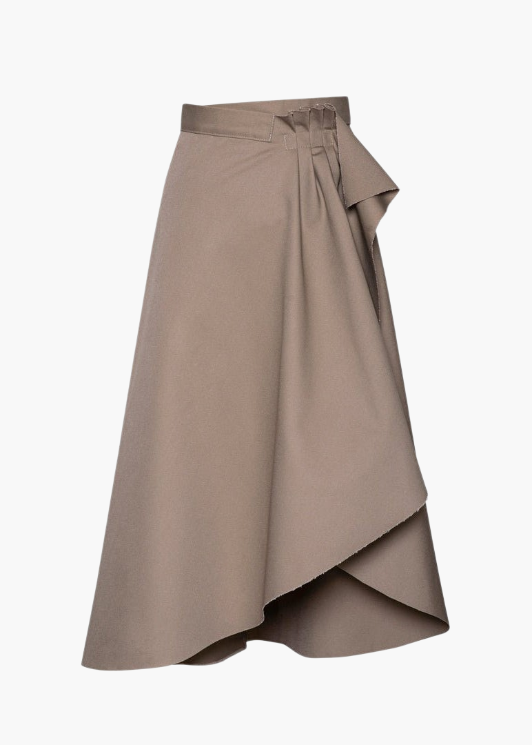 Linen cotton wrap skirt  - ANERES