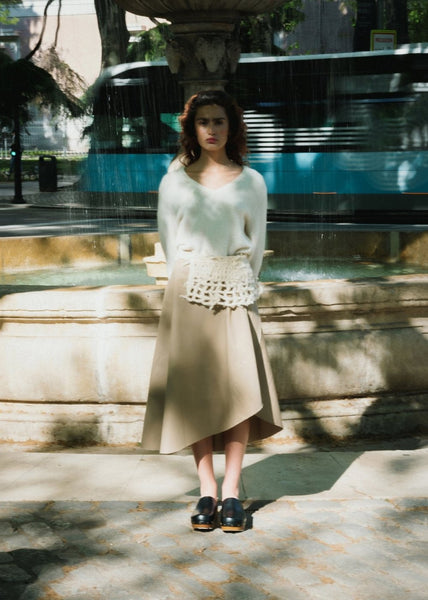 Linen cotton wrap skirt - ANERES - MajulaHandmade