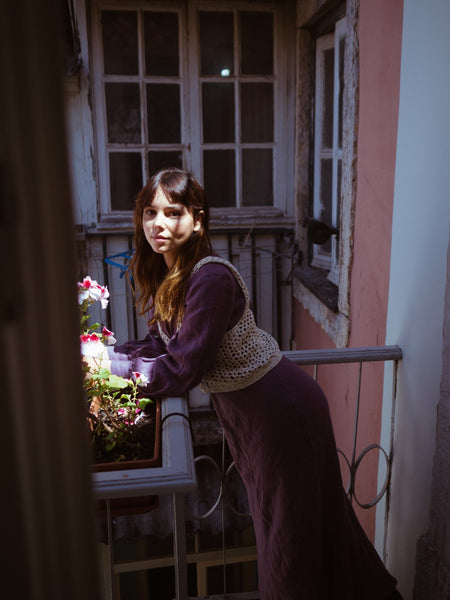 Long feminine soft linen dress - SAJA - MajulaHandmade