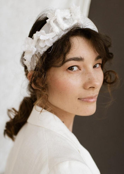 Modern bride headband Majulahandmade