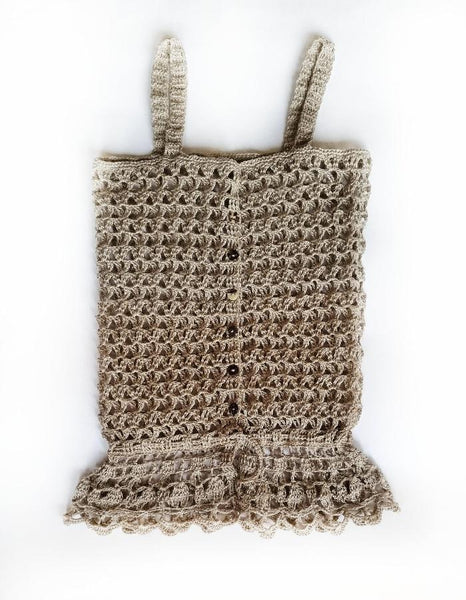 National heritage-inspired hand-crocheted blouse - MajulaHandmade