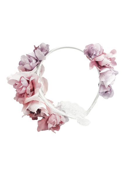Exclusive silk flower headband - PINK COUTURE