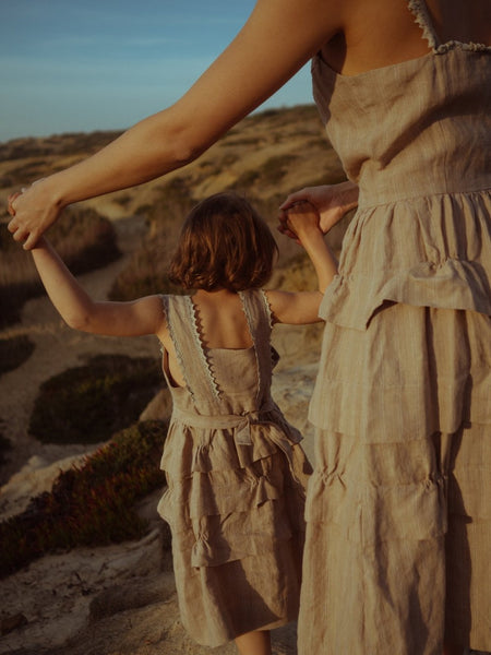 Romantic Feminine Linen Dress - DIVA - MajulaHandmade