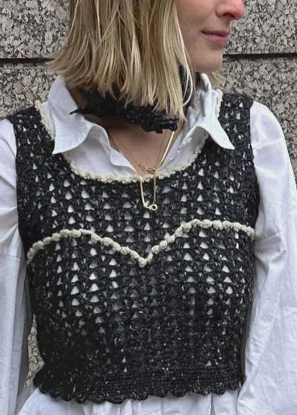 Crocheted sleeveless top MIGLA