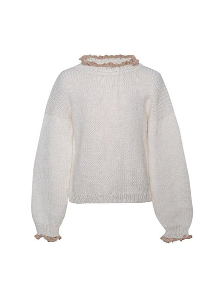 Soft Merino Wool Sweater - RAYNE - MajulaHandmade