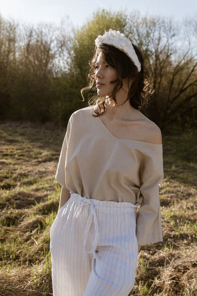 Wide velvet headband - MajulaHandmade