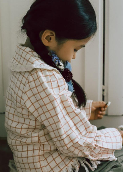 Burned blouse rose - MajulaHandmade