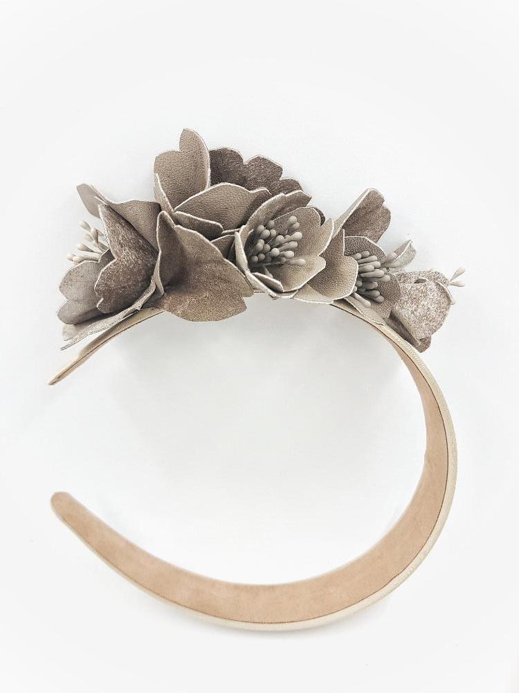 Calm beige headpiece
