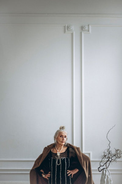 Camel long wool coat - MajulaHandmade