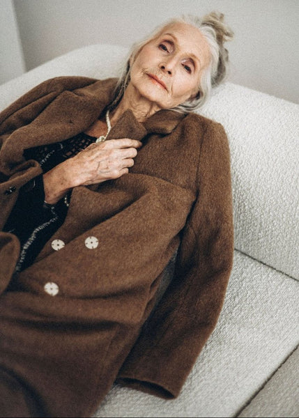 Camel long wool coat - MajulaHandmade