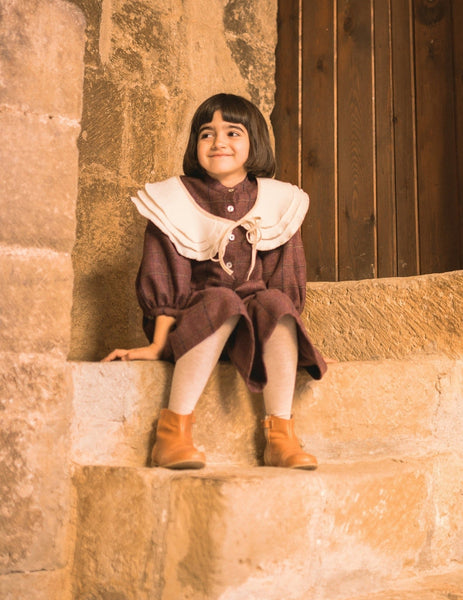 Girl's wool dress -CATALINA - MajulaHandmade