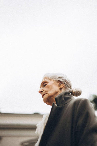 Classic medium - lenght wool coat GABI - MajulaHandmade