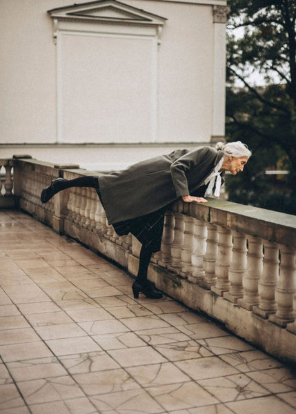 Classic medium - lenght wool coat GABI - MajulaHandmade