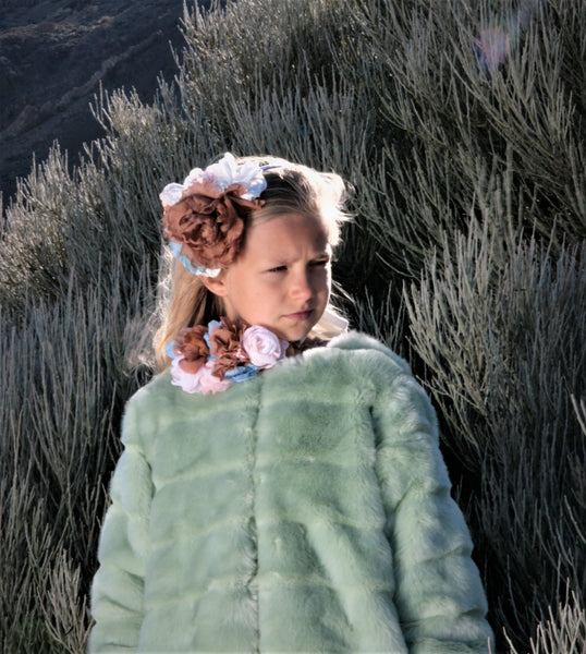 Coffee lovers floral necklace - MajulaHandmade