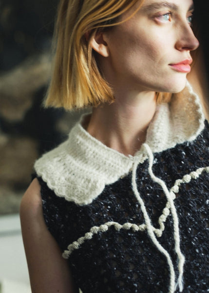 Crocheted sleeveless top MIGLA - MajulaHandmade