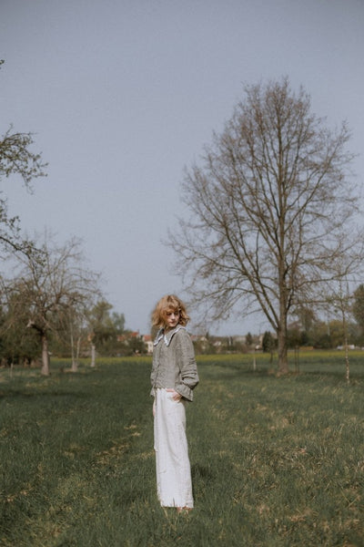 Elastic waist linen pants - SANDY - MajulaHandmade