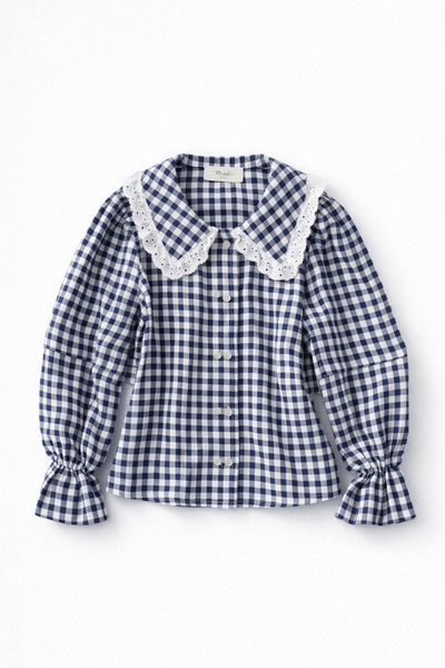 Vichy romantic blouse