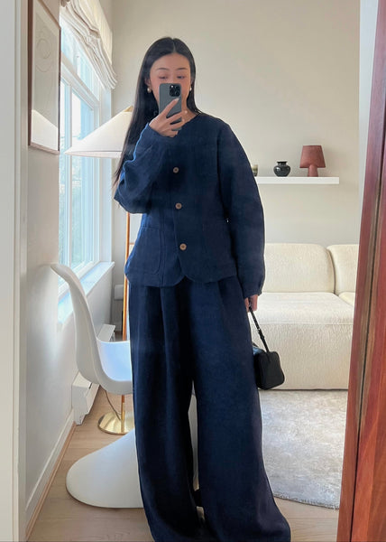 Linen wool jacket - JAQUELINE