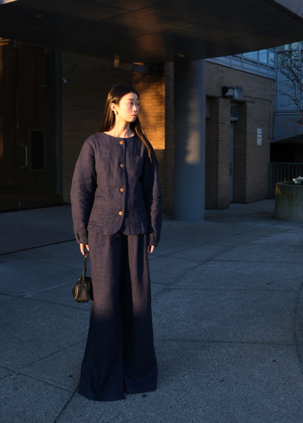 Linen wool jacket - JAQUELINE