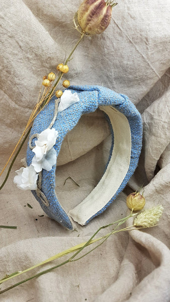 Instant light blue headband - MajulaHandmade