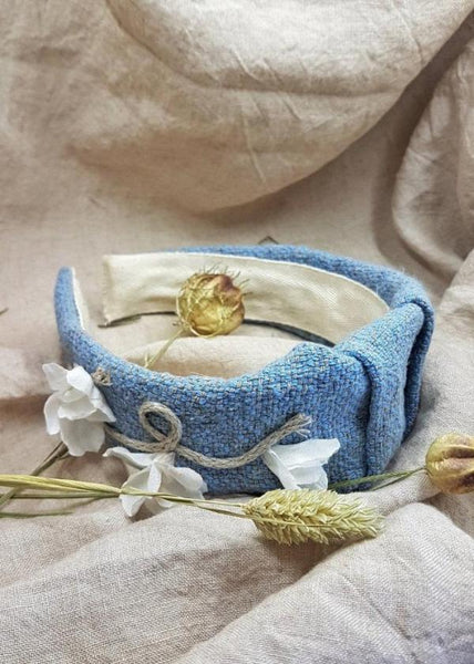 Instant light blue headband - MajulaHandmade