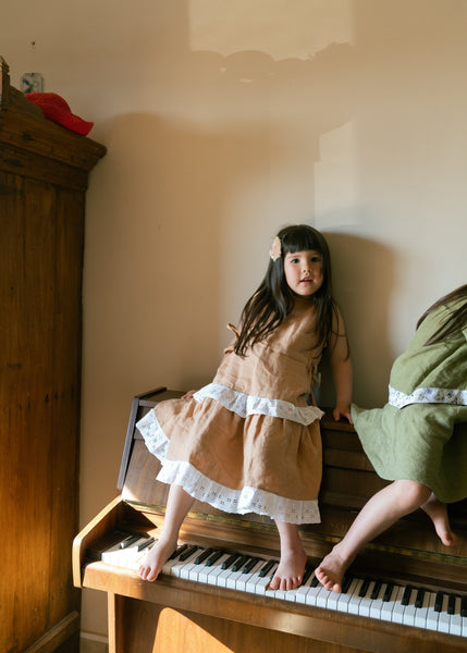 Latte dress - MajulaHandmade