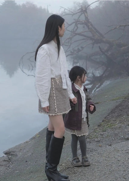 Linen crocheted skirt - ALMA - MajulaHandmade