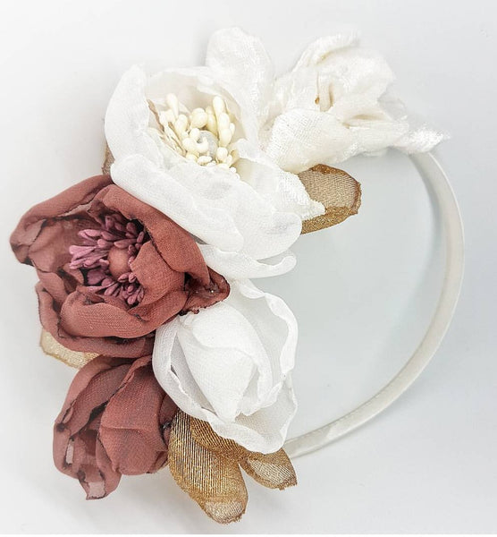 Maroon headpiece - MajulaHandmade