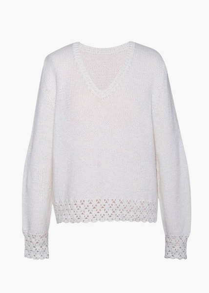 V - neckline sweater