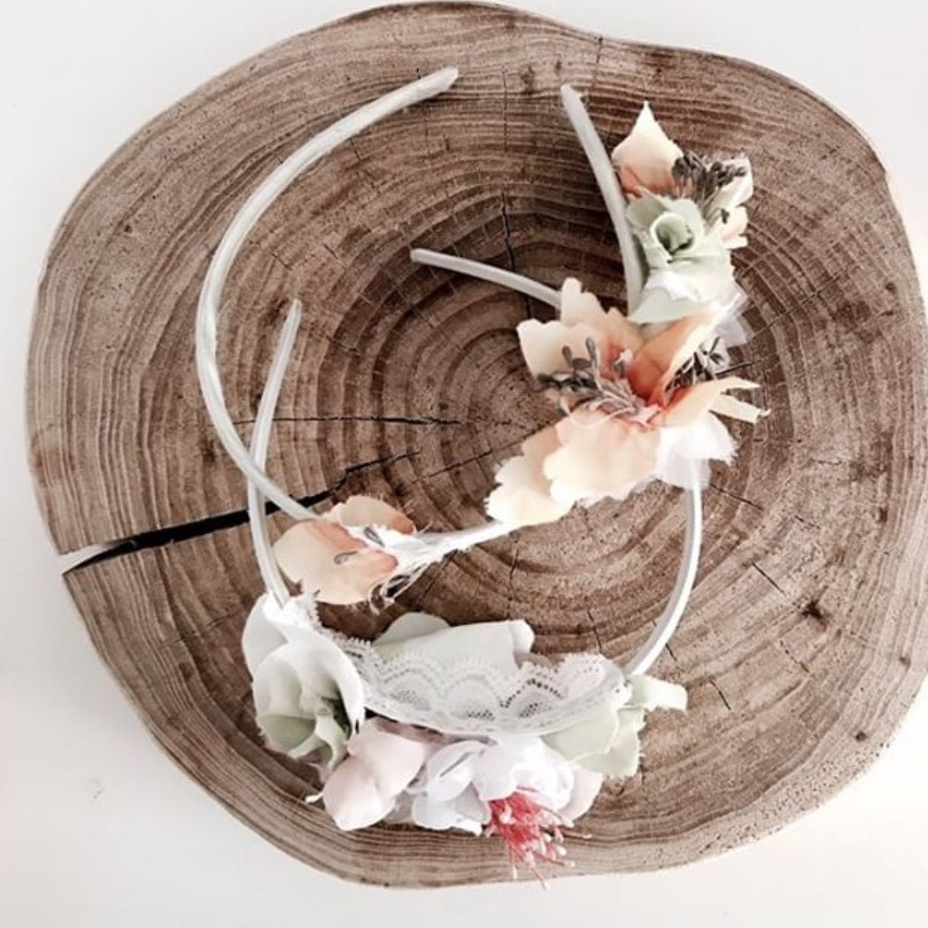 Pastel flowers headpiece