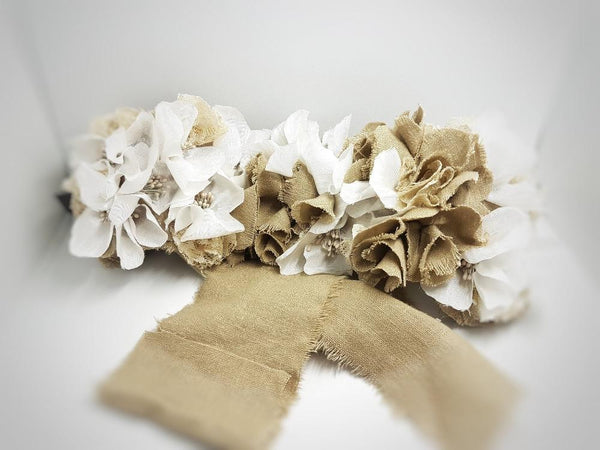 Silk crown - Primroses -MajulaHandmade