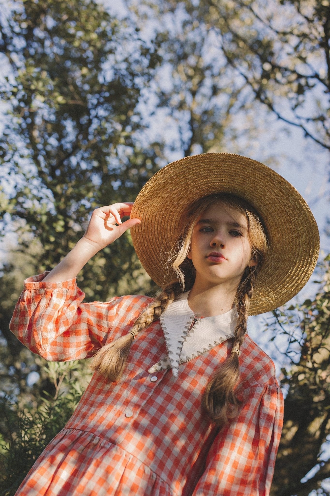 Retro linen dress - ORIANA