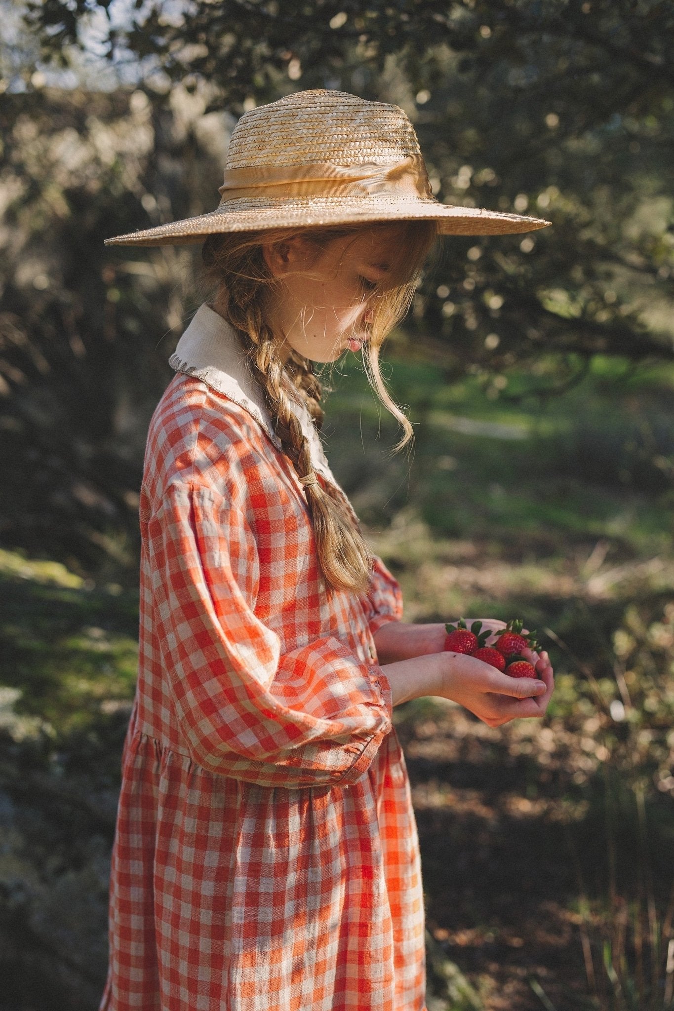 Retro linen dress - ORIANA