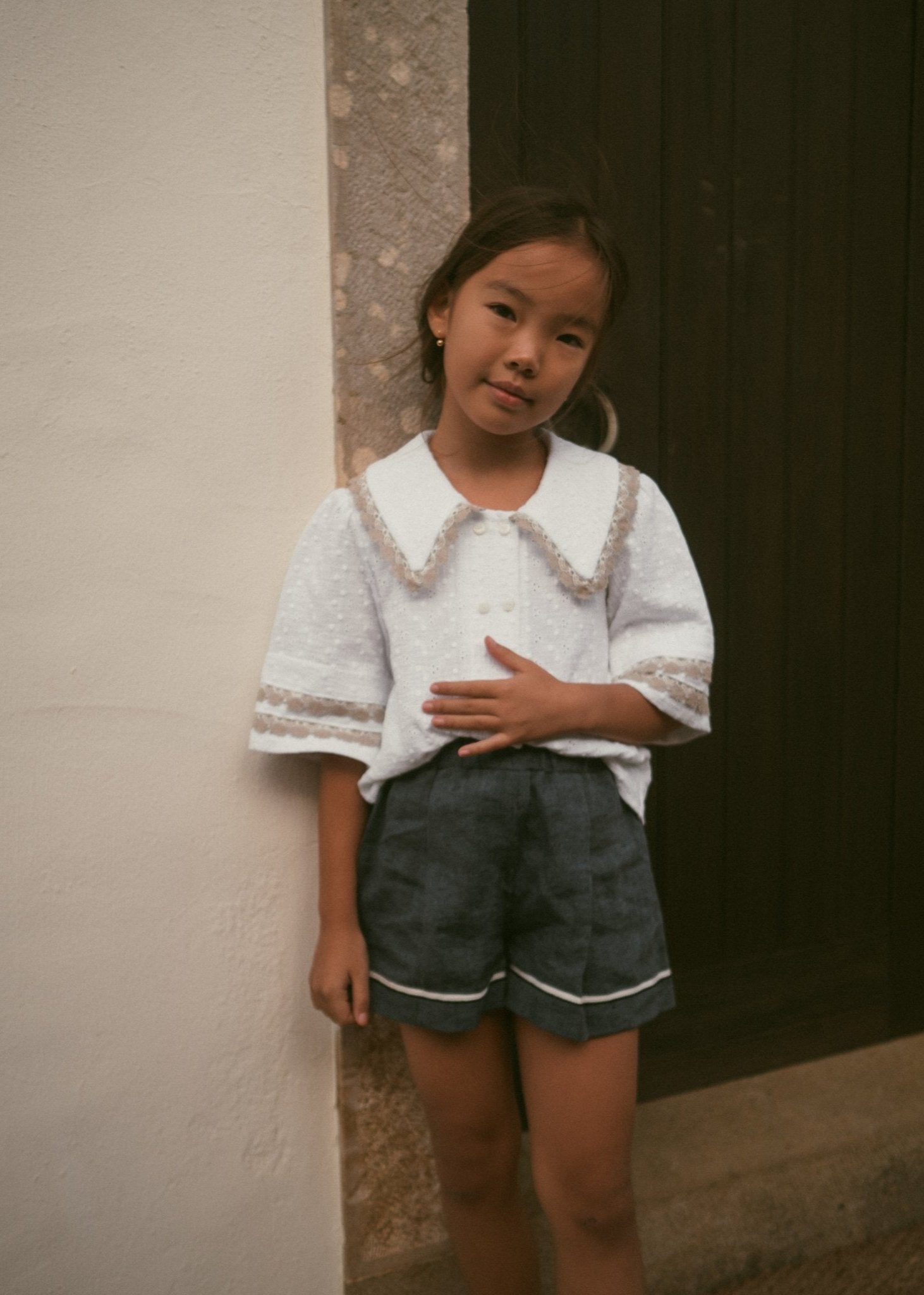 Soft white cotton blouse