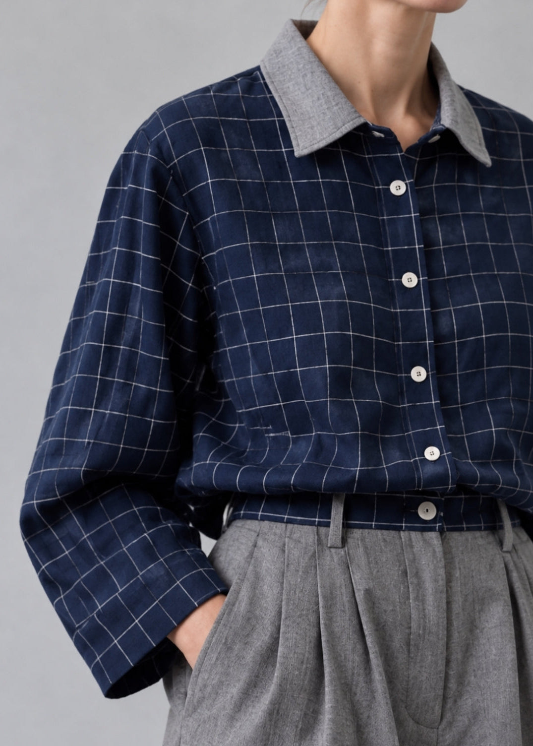 Blue Checks Linen shirt