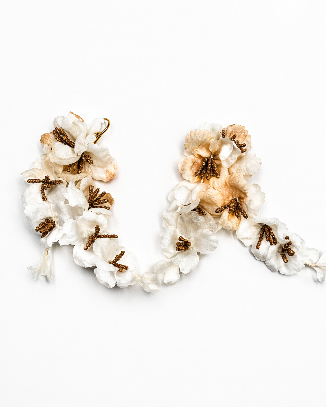 Silk Petal Statement Earrings